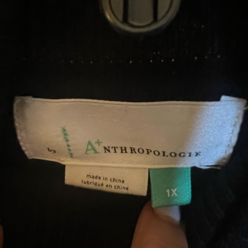 Anthropologie Black turtleneck - Picture 3 of 3